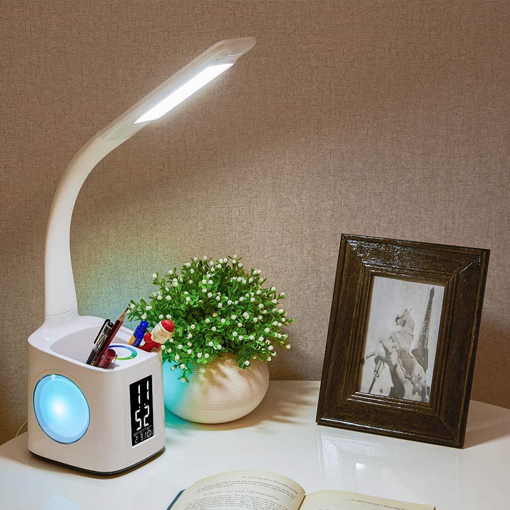 LED Desk Lamp with USB Charging, Screen & Calendar - Nexlabs