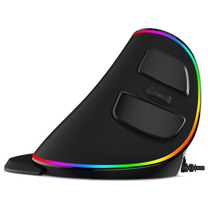 Vertical Ergonomic Snail RGB Wired Mouse - Nexlabs