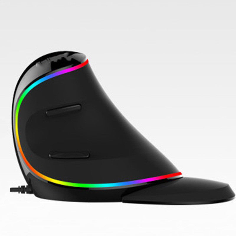 Vertical Ergonomic Snail RGB Wired Mouse - Nexlabs