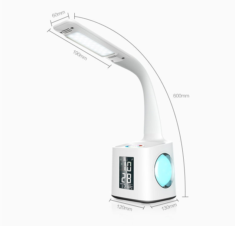 LED Desk Lamp with USB Charging, Screen & Calendar - Nexlabs