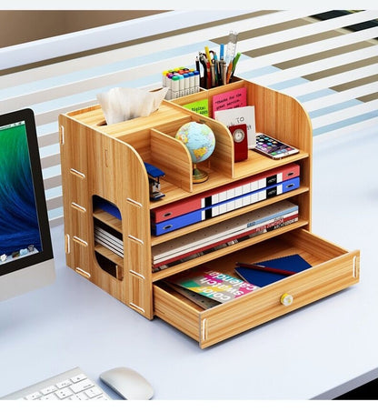 Office Desk Dormitory Desktop Storage Rack - Nexlabs