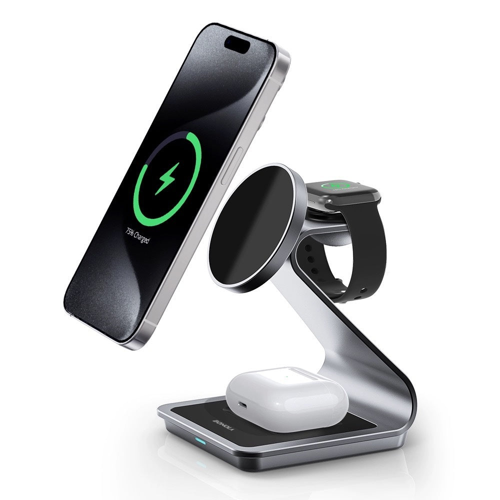 Metal 3-in-1 Magnetic Wireless Charger - Nexlabs